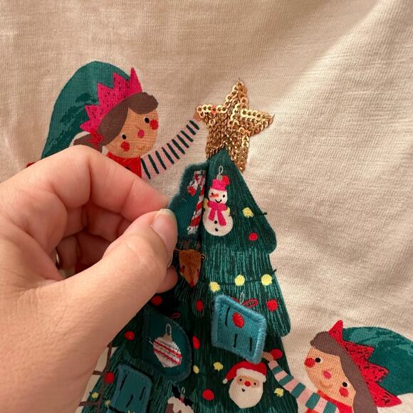 Tu Christmas Tree Lift-the-Flap Long Sleeve Shirt - Picture 4 of 8